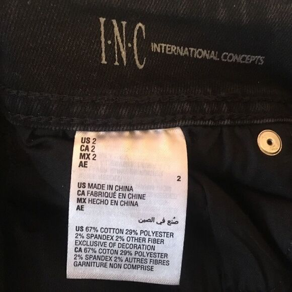 NWT INC Int’l Concepts Size 2 Animal Print Jeans - Picture 11 of 13